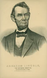 Abraham Lincoln, der Märtyrer der Nation. Ermordet am 14. April 1865.